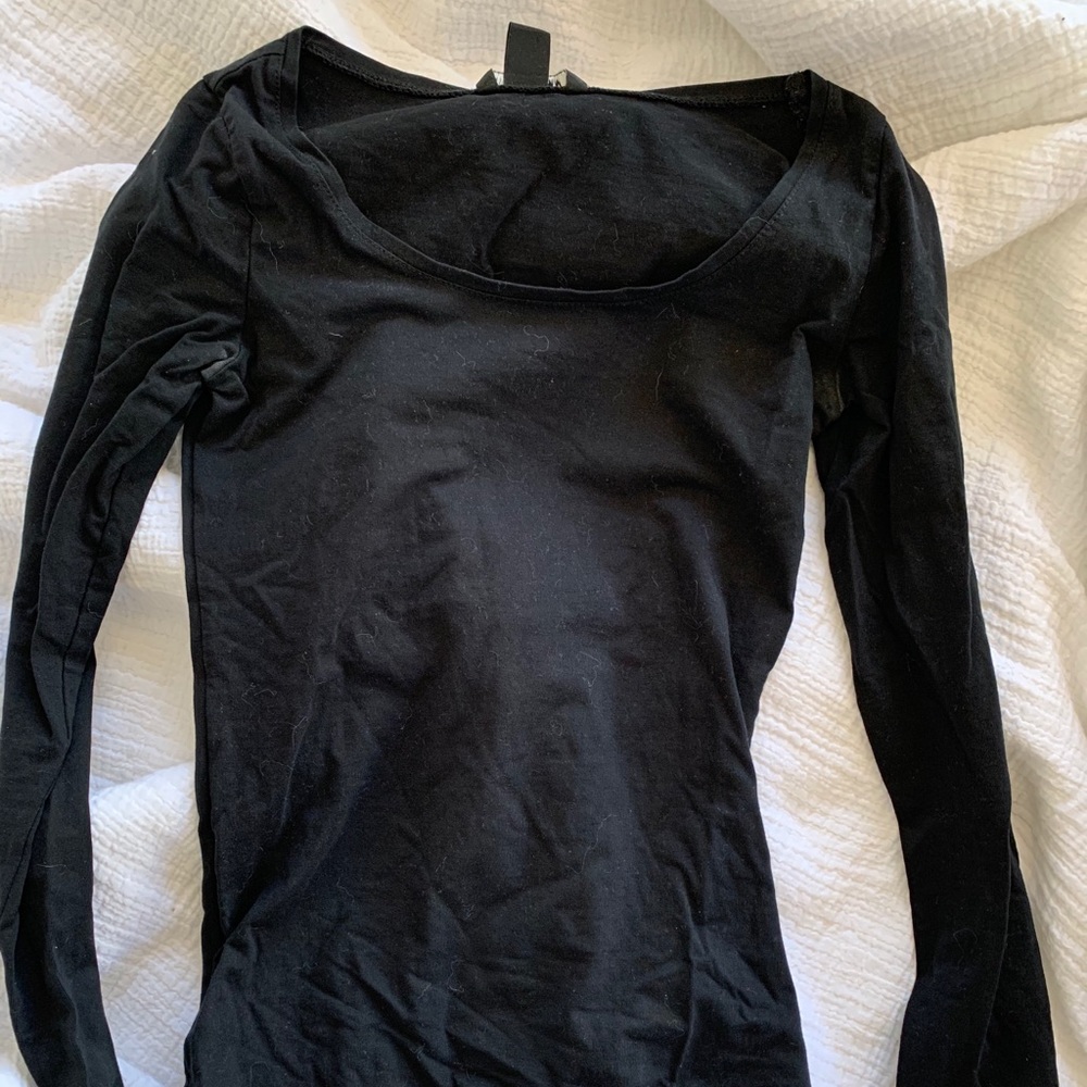 H&M Black long sleeve top